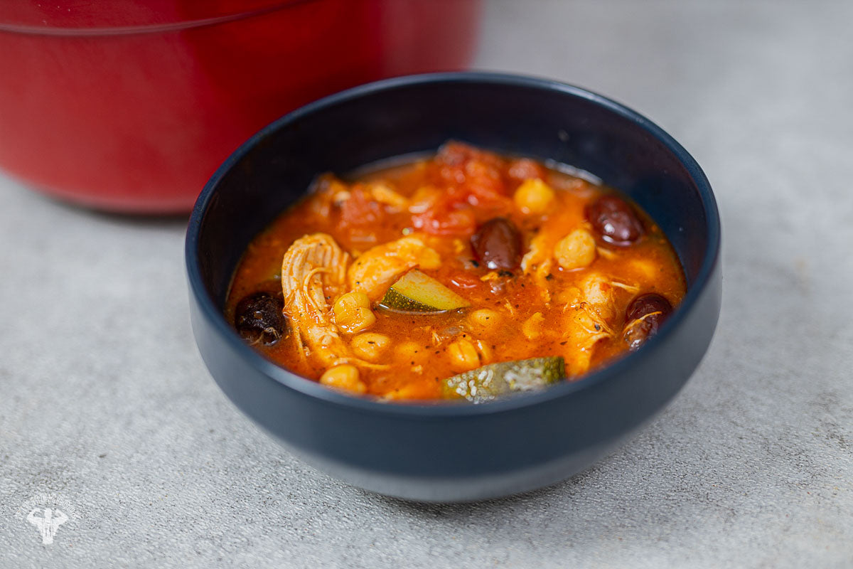 Quick Chicken Chickpea Soup