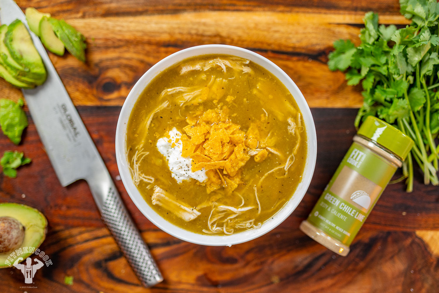 Instant Pot Green Chili Chicken Tortilla Soup