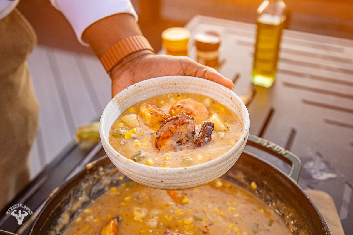 Cajun Shrimp Corn & Potato Chowder