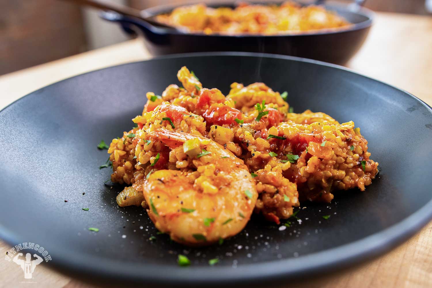 One Skillet Cajun Shrimp & Rice