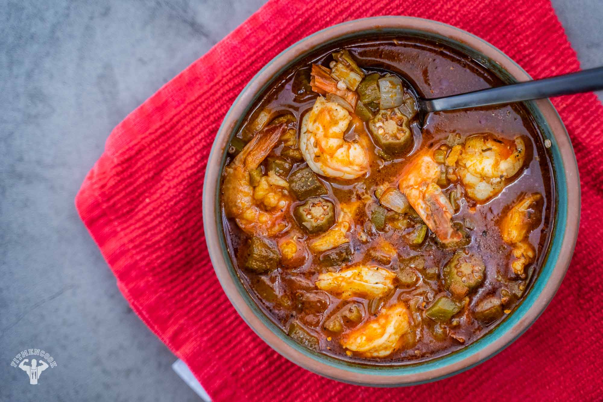 Low Carb Cajun Style Okra Seafood Soup