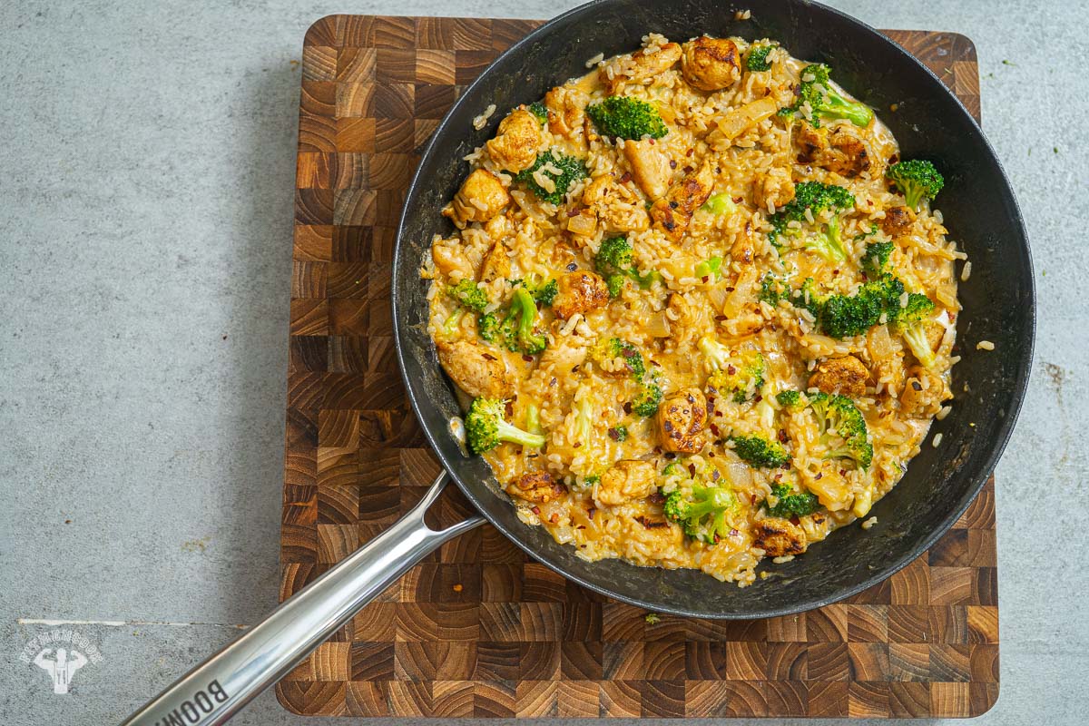 Lighter Cheddar Chicken Broccoli & Brown Rice
