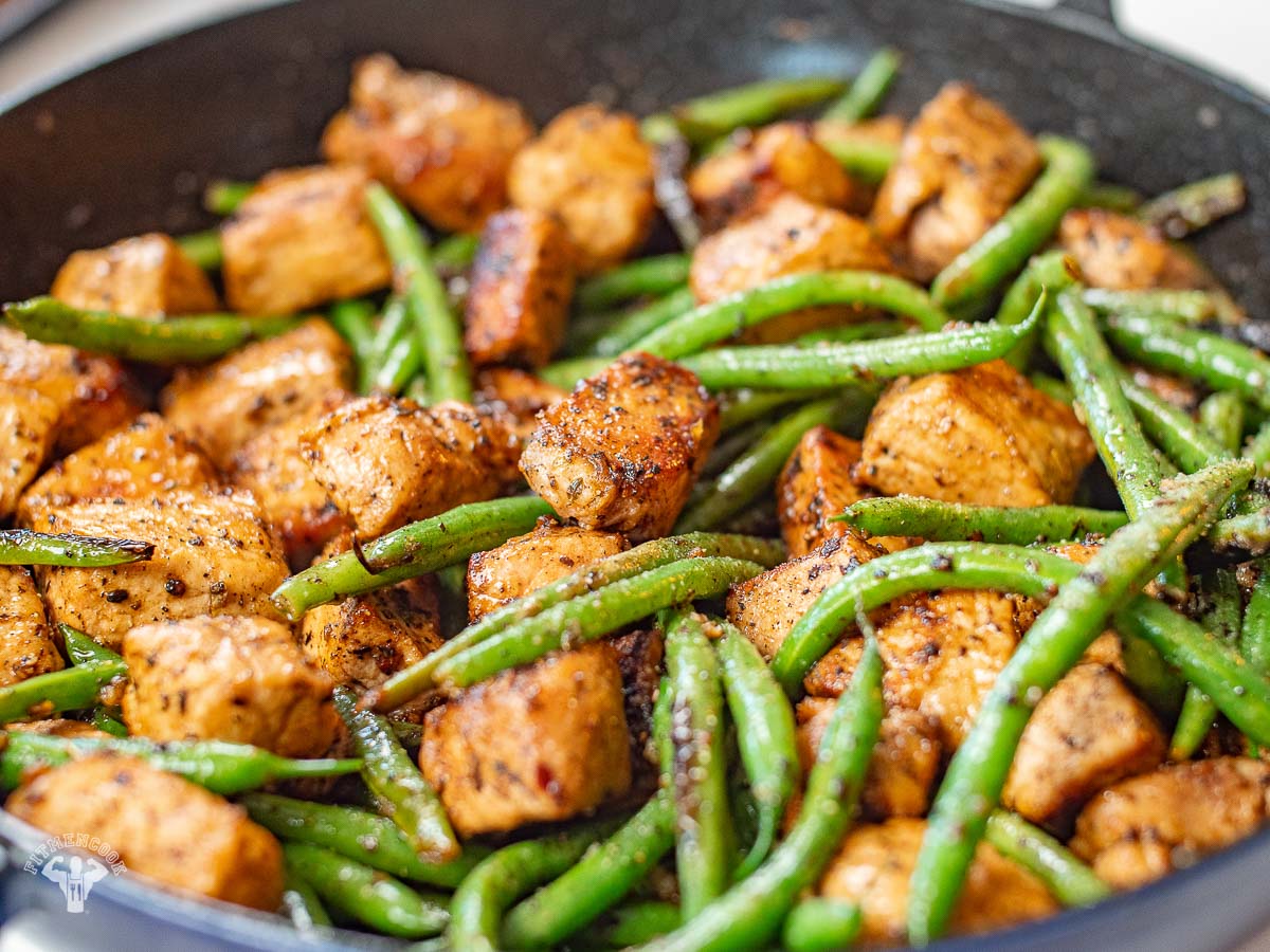 Butter Garlic Pork & Green Beans