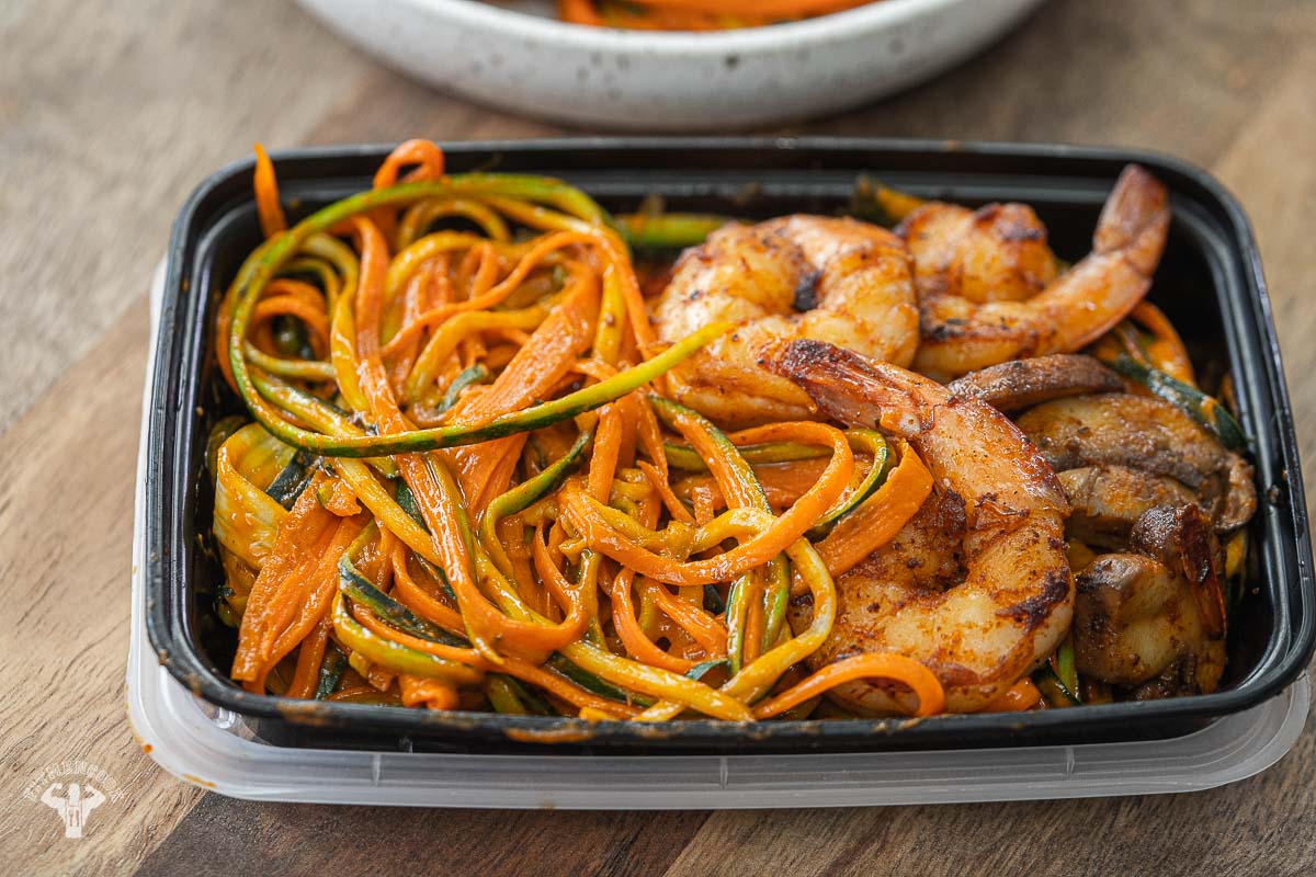 Low Carb Cajun Red Pepper Pasta with Shrimp