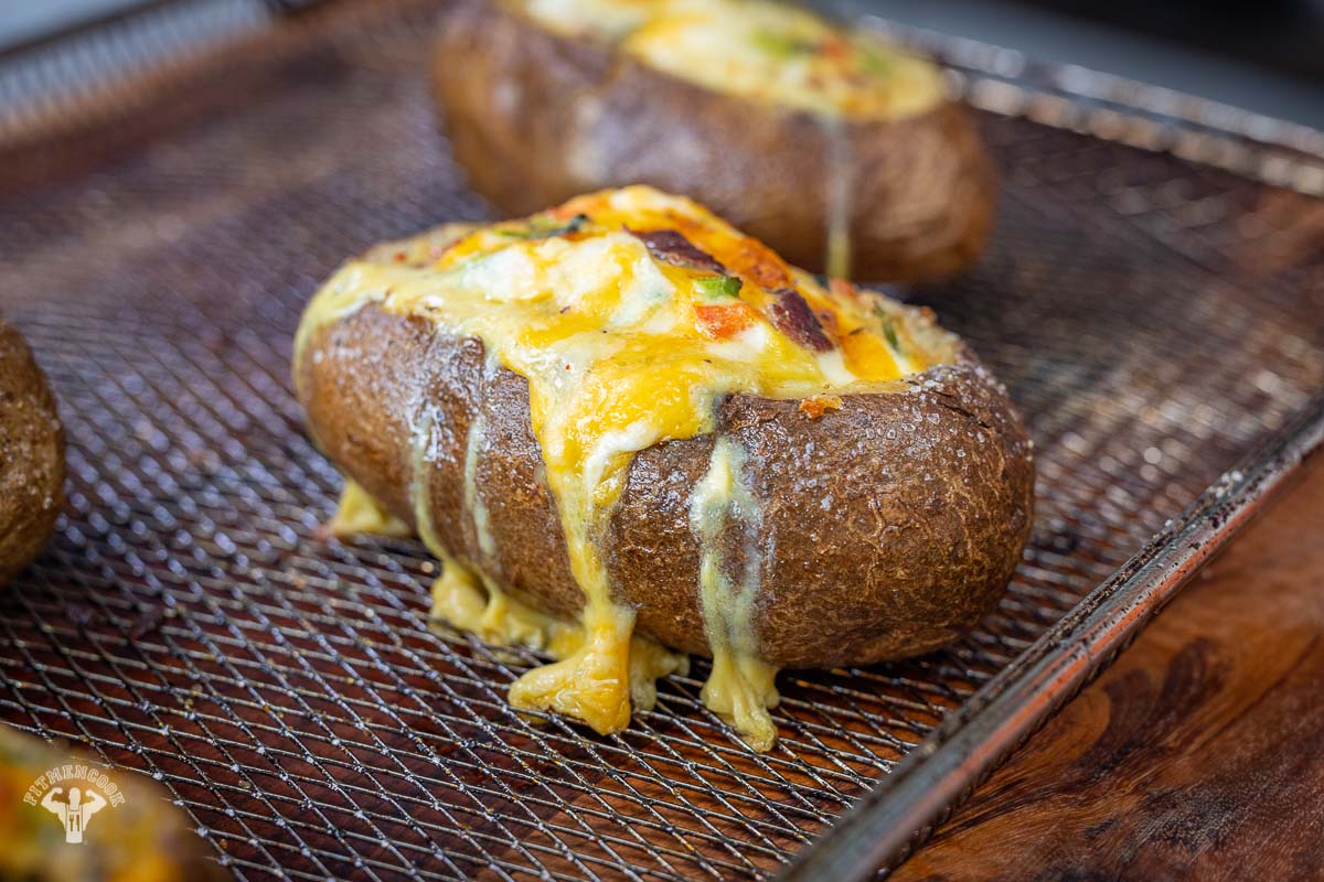 Air Fried Omelette Loaded Potato