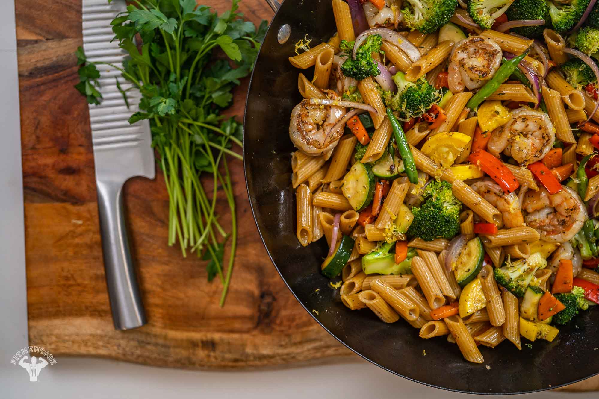Shrimp Gluten Free Pasta Primavera